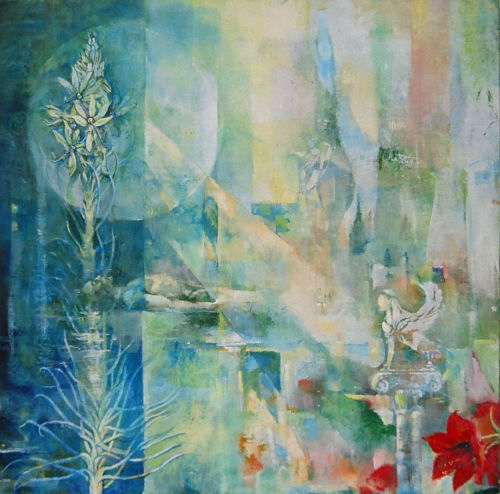 Aspohodel, an oil painting by Dor Duncan inspired by Greek mythology
