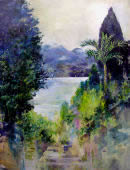 Path to the Lake, oil on canvas by Dor Duncan