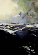 The Sea's Black Art, oil on canvas, by Dor Duncan