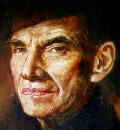 Detail of portrait of a man by Dor Duncan